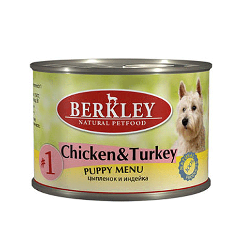 Berkley Puppy Menu Chicken&Turkey # 1 ������ �������� � �������� � ��������� ��� ������, ����� 200 �� 