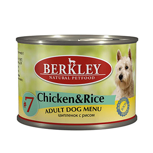 Berkley Adult Dog Menu Chicken&Rice # 7 ������ �������� � ��������� � ����� ��� �����, ����� 200 ��