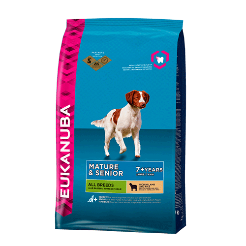 Eukanuba Mature & Senior All Breeds Lamb & Rice �������� � �������� � ����� ��� ������� ����� ���� ����� 12 ��