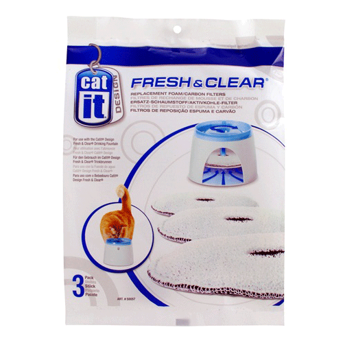 50057 Hagen Foam|Carbon Filters ����� ������� �������-�������� ������ ��� ��������� ���������� *Cat Drinking Small Fountain*, 3 ��