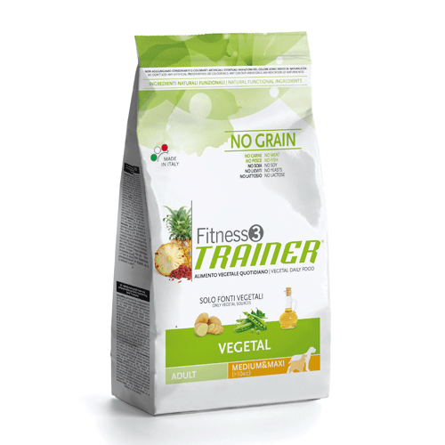 TRAINER FITNESS 3 No Grain Adult Medium|Maxi Vegetal ������� ������� ����������� �������������� ���� ��� ����� ������� � ������� �����, 12,5 ��